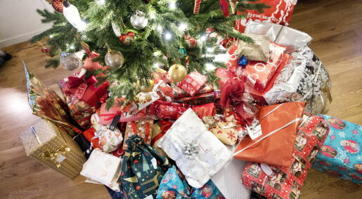 Nå er det stuereint med brukte gaver under treet