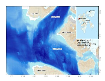 Kartet viser utløpene til Kongsfjorden og Krossfjorden. Kartet viser utløpene til Kongsfjorden og Krossfjorden.