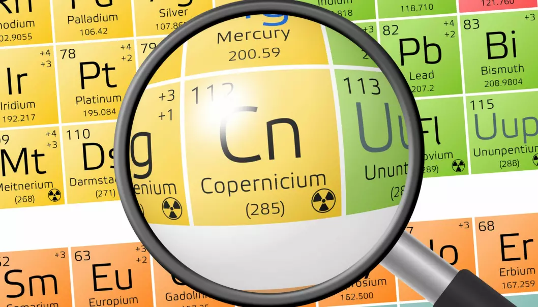 Copernicium er et kunstig fremstilt grunnstoff som ikke finnes naturlig her på jorden. (Foto: Shutterstock / NTB scanpix)