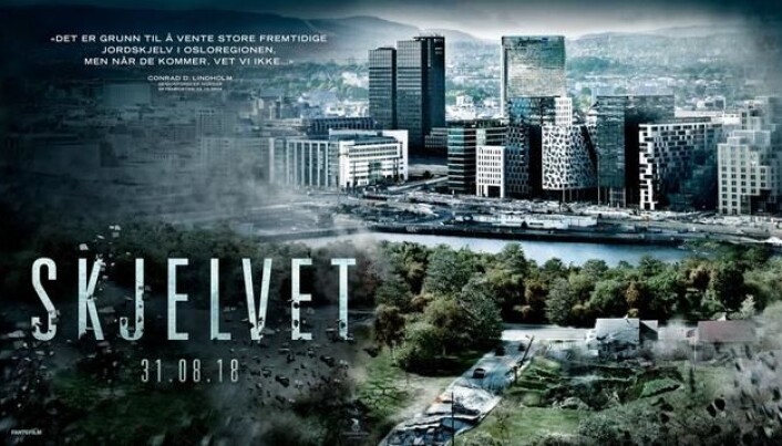 Seismolog Conrad Lindholm er sitert en rekke steder i reklamemateriellet for «Skjelvet». I filmen møter du også en jordskjelvforsker med navnet «Konrad Lindblom». (Bilde: Fantefilm) Seismolog Conrad Lindholm er sitert en rekke steder i reklamemateriellet for «Skjelvet». I filmen møter du også en jordskjelvforsker med navnet «Konrad Lindblom». (Bilde: Fantefilm)