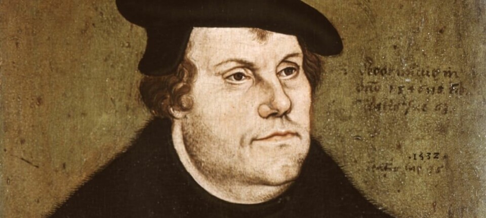 I disse dager er det akkurat 500 år siden Martin Luther startet sitt suksessrike opprør mot den katolske kirken. Portrettet er malt av hans venn og trofaste følger Lucas Cranach den Eldre.