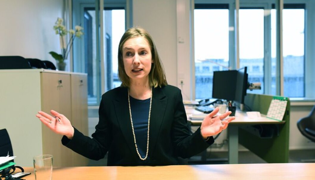 Det er internasjonalt samarbeid som gjeld. Og Horisont Europa er det største og viktigaste forskingsprogrammet i verda, og det er klart at Noreg må vera ein del av det, seier forskings- og høgare utdanningsminister, Iselin Nybø. (Foto: Ola Sæther) Det er internasjonalt samarbeid som gjeld. Og Horisont Europa er det største og viktigaste forskingsprogrammet i verda, og det er klart at Noreg må vera ein del av det, seier forskings- og høgare utdanningsminister, Iselin Nybø. (Foto: Ola Sæther)
