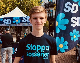 Jimmy Jonasson og Sverigedemokraterna vil endre Sverige, men ingen andre partier ville ha noe med dem å gjøre før valget. (Foto: Bård Amundsen) Jimmy Jonasson og Sverigedemokraterna vil endre Sverige, men ingen andre partier ville ha noe med dem å gjøre før valget. (Foto: Bård Amundsen)