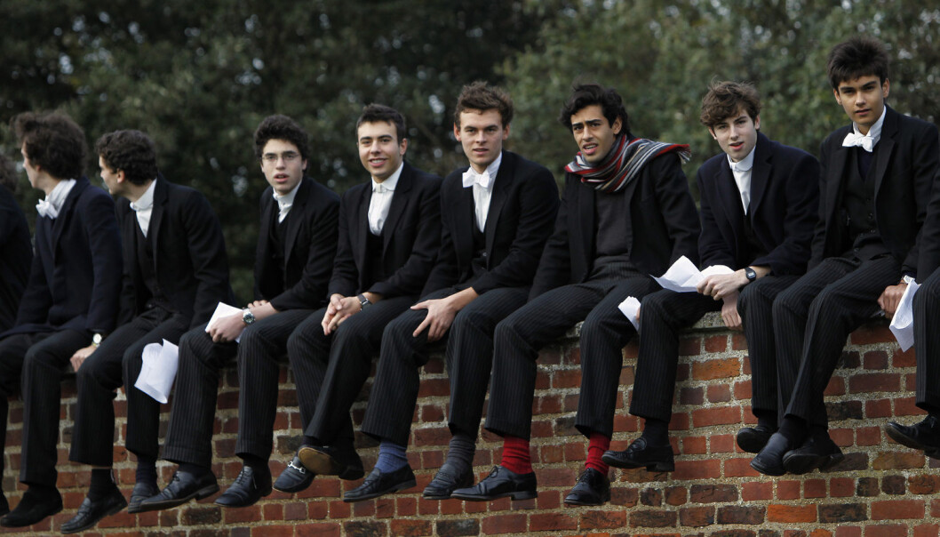 Gutteskolen Eton College er storleverandør av medlemmer til makteliten i det britiske samfunnet. (Foto: Eddie Keogh/Reuters/NTB Scanpix) Gutteskolen Eton College er storleverandør av medlemmer til makteliten i det britiske samfunnet. (Foto: Eddie Keogh/Reuters/NTB Scanpix)