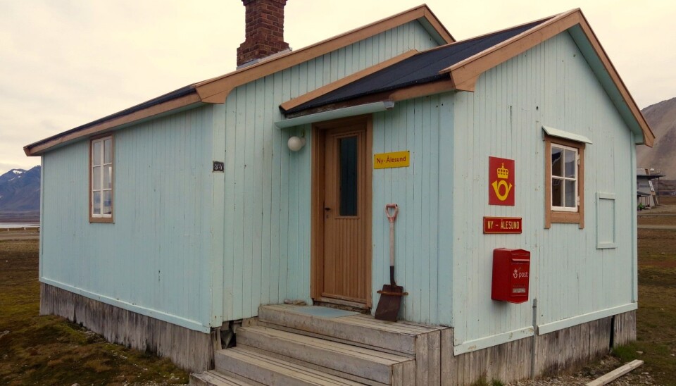 Postkontoret i Ny-Ålesund. (Foto: Frida Eriksdatter Tradin)