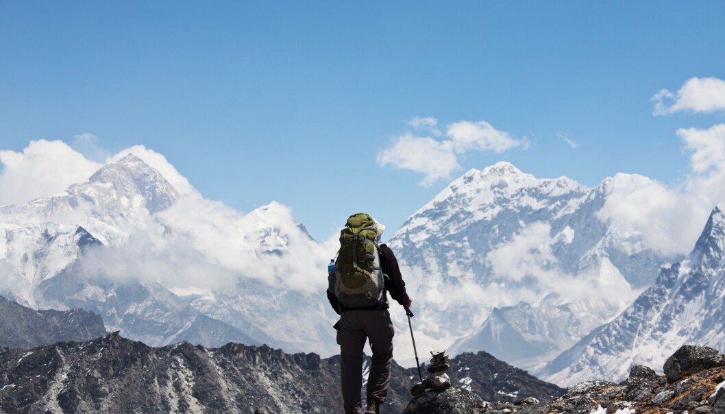Himalaya er gåtefullt og vakkert - men det er også et område hvor det er krevende for forskerne å drive feltarbeid. (Foto: Colourbox) Himalaya er gåtefullt og vakkert - men det er også et område hvor det er krevende for forskerne å drive feltarbeid. (Foto: Colourbox)