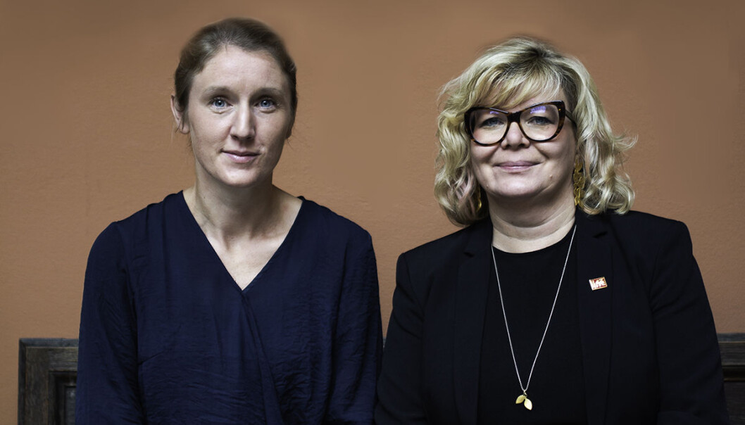 Professor ved Høyskolen Kristiania, Leila E. Ferguson og Professor og prorektor for forskning og kunstnerisk utviklingsarbeid ved Høyskolen Kristiania, Trine J. Meza. (Foto: Høyskolen Kristiania) Professor ved Høyskolen Kristiania, Leila E. Ferguson og Professor og prorektor for forskning og kunstnerisk utviklingsarbeid ved Høyskolen Kristiania, Trine J. Meza. (Foto: Høyskolen Kristiania)