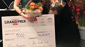 Torunn Kjeldstad vant Forsker grand prix i Oslo