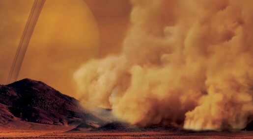 Saturns måne Titan har enorme sandstormer