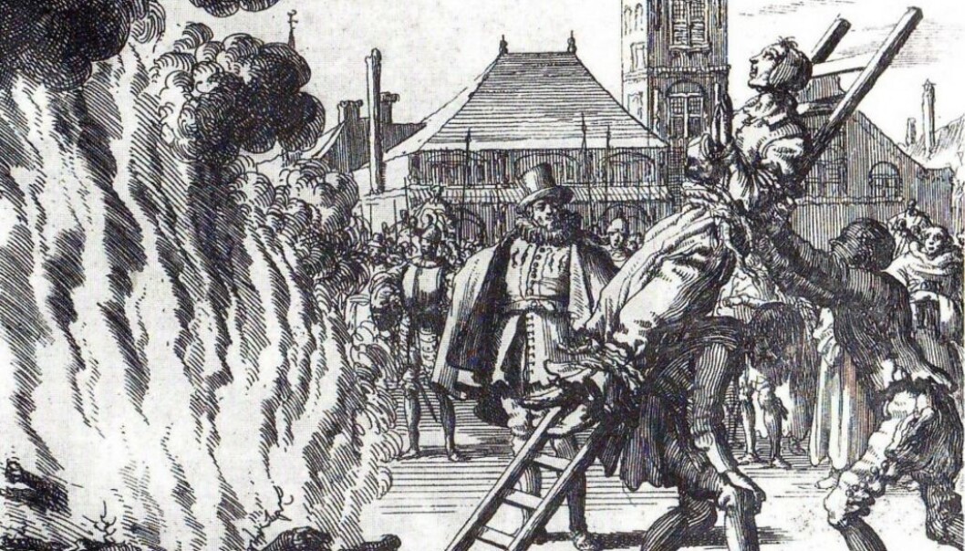 Over 300 mennesker har blitt brent på bålet i Norge fordi de har blitt dømt for å drive med trolldom. (Illustrasjon: Wikimedia Commons) Over 300 mennesker har blitt brent på bålet i Norge fordi de har blitt dømt for å drive med trolldom. (Illustrasjon: Wikimedia Commons)