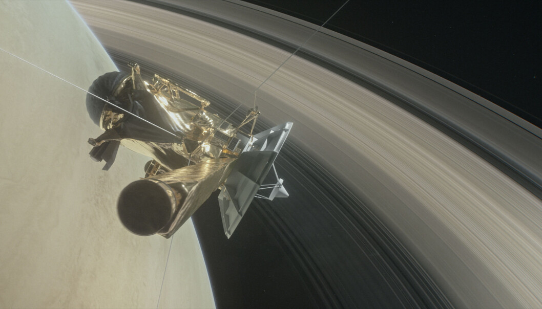 Romsonden Cassini kostet fire milliarder amerikanske dollar å bygge. Nå er den brent opp i Saturns atmosfære. (Foto: NASA /Jet Propulsion Laboratory-Caltech) Romsonden Cassini kostet fire milliarder amerikanske dollar å bygge. Nå er den brent opp i Saturns atmosfære. (Foto: NASA /Jet Propulsion Laboratory-Caltech)