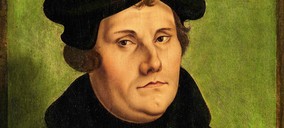Frelsen er gratis og troen på Gud er den eneste veien til frelse, slo Martin Luther fast. (Maleriet er lagd av Lucas Cranach den eldre og er fra 1529.)