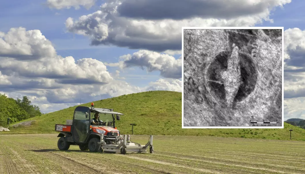 Arkeologer har funnet spor av et vikingskip i Halden
