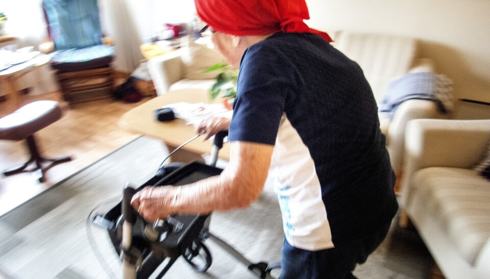 Gripestyrken er bedre hos de eldre, ifølge en ny undersøkelse. Gripestyrke er upåvirket av normer og holdninger knyttet til aldring, og WHO har definert det som et mål på indre fysiske ressurser. (Foto: Gorm Kallestad / NTB scanpix)