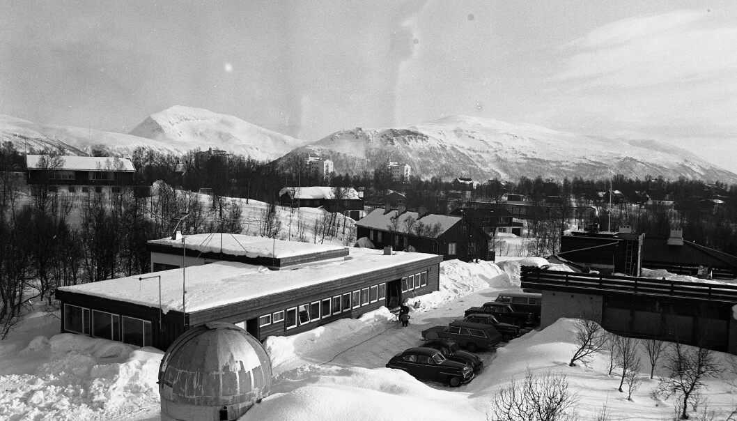 Slik så Tromsø Telemetristasjon ut på 1970-tallet. (Foto: KSAT) Slik så Tromsø Telemetristasjon ut på 1970-tallet. (Foto: KSAT)