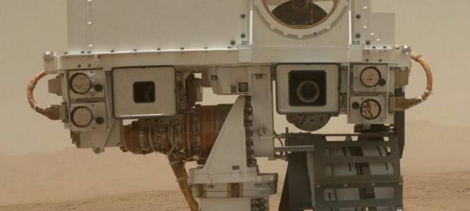 ChemCam-instrumentet, som sitter øverst på Curiosity, finner nå målene sine selv.  (Foto: NASA/JPL-Caltech/MSSS)