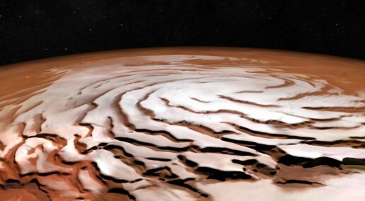 Mars har snøstormer om natten