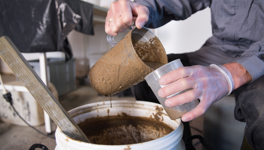 Ei blanding av fiskeslam, kumøkk og myse, eit biprodukt frå osteproduksjon, kan gi verdifull biogass, om forskarar finn dei rette blandingsforholda. (Foto: Anette Tjomsland/NIBIO) Ei blanding av fiskeslam, kumøkk og myse, eit biprodukt frå osteproduksjon, kan gi verdifull biogass, om forskarar finn dei rette blandingsforholda. (Foto: Anette Tjomsland/NIBIO)