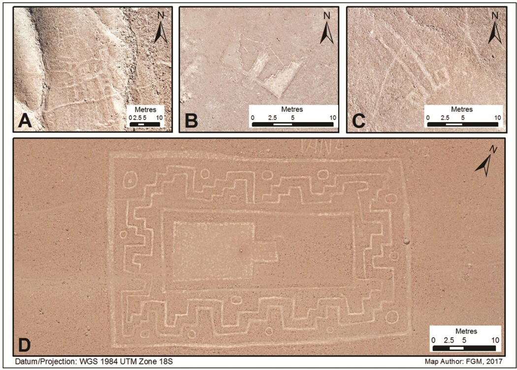Figurene finnes langs gamle stier i Sihuas-dalen i Peru. (Bilde: Bikoulis et al./Antiquity Oktober 2018) Figurene finnes langs gamle stier i Sihuas-dalen i Peru. (Bilde: Bikoulis et al./Antiquity Oktober 2018)