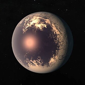 Trappist-1f er en av de mest jordliknende planetene som har blitt funnet. (Illustrasjon: NASA/JPL-Caltech) Trappist-1f er en av de mest jordliknende planetene som har blitt funnet. (Illustrasjon: NASA/JPL-Caltech)