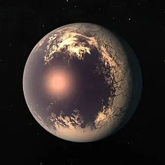 Trappist-1f er en av de mest jordliknende planetene som har blitt funnet. (Illustrasjon: NASA/JPL-Caltech) Trappist-1f er en av de mest jordliknende planetene som har blitt funnet. (Illustrasjon: NASA/JPL-Caltech)