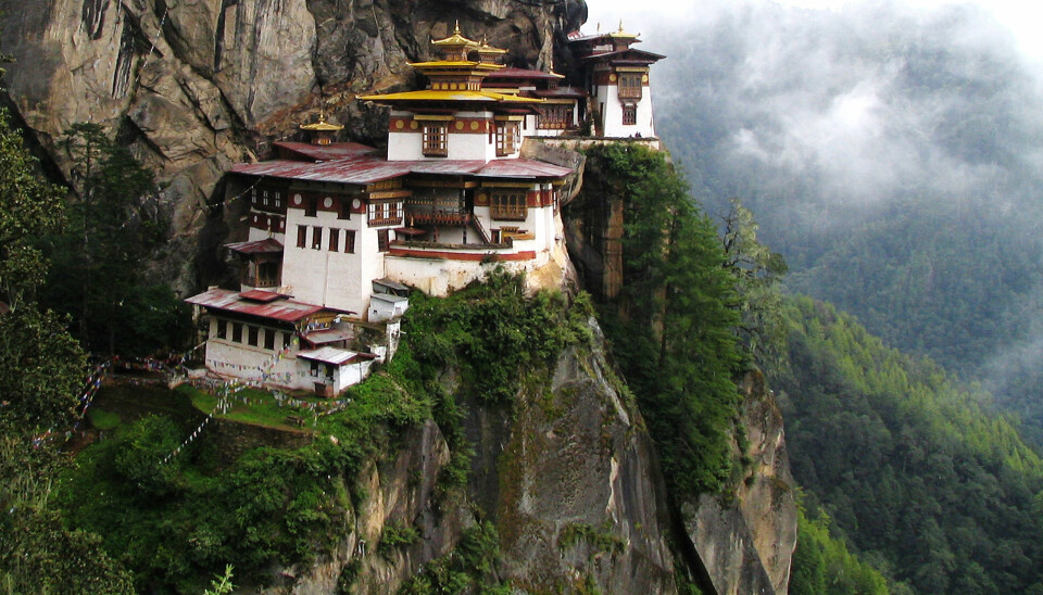 Taktshang-klosteret i Butan. Det ble påbegynt på slutten av 1600-tallet. (Bilde: 
Douglas J. McLaughlin/CC BY 2.5)