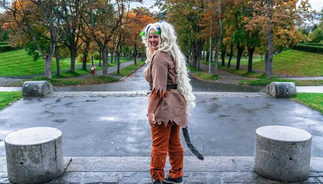 Studentbedriften Costail lager robothaler som kan brukes av cosplayere. (Foto: Costail) Studentbedriften Costail lager robothaler som kan brukes av cosplayere. (Foto: Costail)