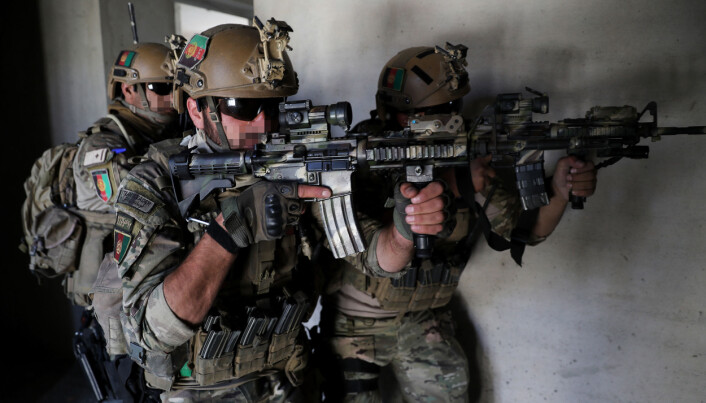 Norske marinejegere jobber også med opplæring, og har blant annet trent det Afghanske spesialpolitiet. (Foto: Torbjørn Kjosvold / Forsvaret) Norske marinejegere jobber også med opplæring, og har blant annet trent det Afghanske spesialpolitiet. (Foto: Torbjørn Kjosvold / Forsvaret)