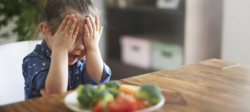 Mange barn nekter plent å spise visse matvarer, som grønnsaker eller fisk. Noen av dem kan ha en spiseforstyrrelse.  (Foto: Shutterstock/NTB/Scanpix)