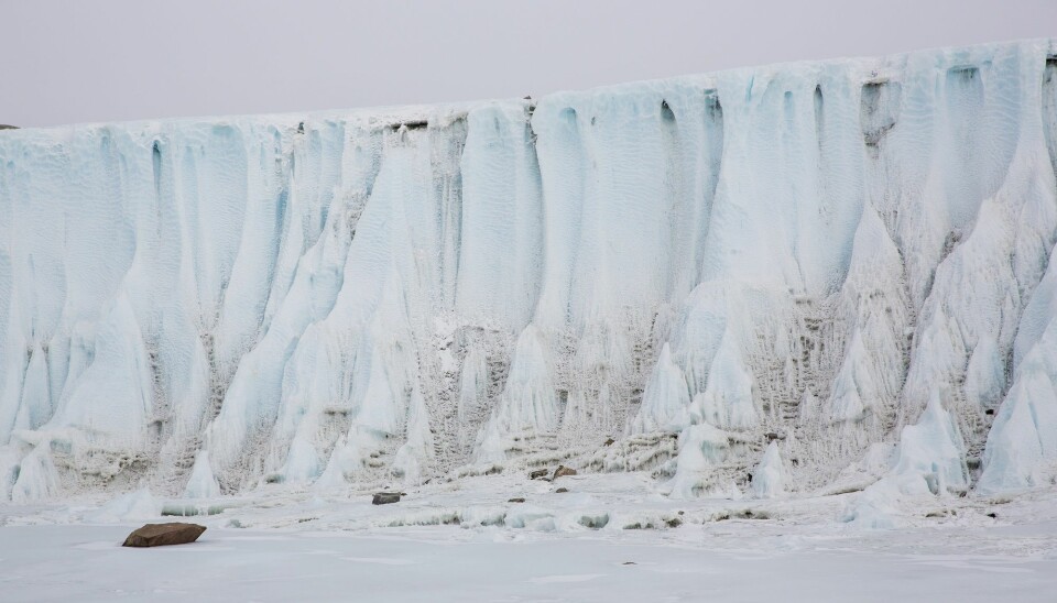 Spektakulær natur i området rundt Jutulsessen i Antarktis. Forskerne fra Polarinstituttet skal innom den norske forskningsstasjonen Troll i Antarktis på vei til Valkyrjedomen. (Arkivfoto: Tore Meek / NTB scanpix)