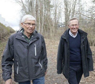 Dette er Viggo (t.h.) og Arve som er omtalt i artikkelen om demensskolen. (Foto: Anne Elisabeth Næss) Dette er Viggo (t.h.) og Arve som er omtalt i artikkelen om demensskolen. (Foto: Anne Elisabeth Næss)
