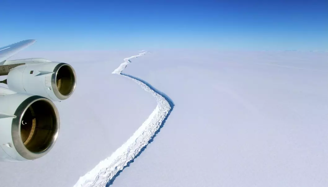 Enormt isflak har løsnet i Antarktis