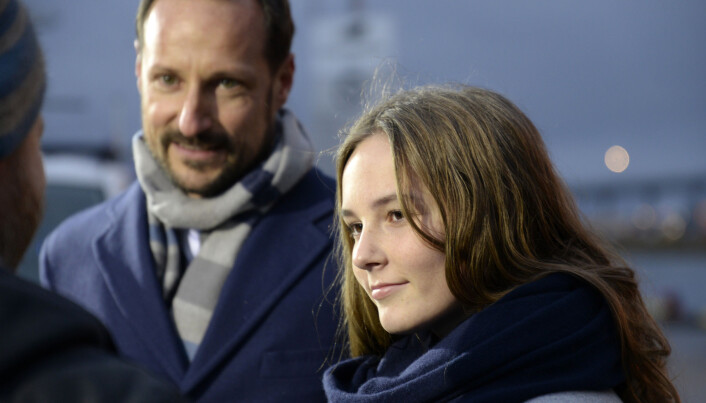 True Prince Haakon was also present at his baptism with his daughter, princess Ingrid Alexandra. (Photo: (Photo: Rune Stoltz Bertinussen / NTB scanpix) True Prince Haakon was also present at his baptism with his daughter, princess Ingrid Alexandra. (Photo: (Photo: Rune Stoltz Bertinussen / NTB scanpix)