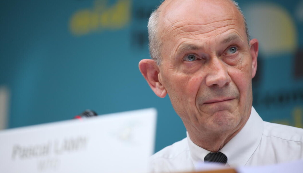 Pascal Lamy leder EU-kommisjonens ekspertgruppe som evaluerer Horisont 2020-rammeverket, her i 2013 da han fremdeles var leder for WTO. (Foto: WTO / Studio Casagrande) Pascal Lamy leder EU-kommisjonens ekspertgruppe som evaluerer Horisont 2020-rammeverket, her i 2013 da han fremdeles var leder for WTO. (Foto: WTO / Studio Casagrande)