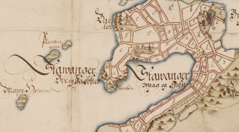 Slik var gården Stavanger før den ble by