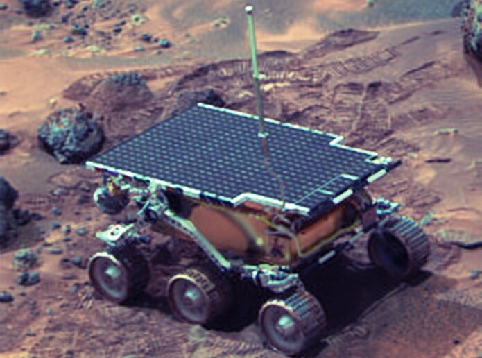 Den første roboten, Soujourner. (Foto: NASA/JPL) Den første roboten, Soujourner. (Foto: NASA/JPL)