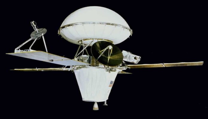 Viking 1 i bane rundt mars før landingen. (Foto: NASA) Viking 1 i bane rundt mars før landingen. (Foto: NASA)