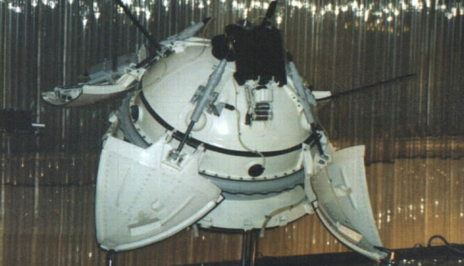 Modell av Mars 3 på Kosmonautmuseet i Russland. (Foto: NASA)