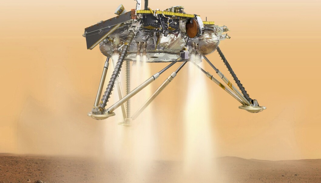 Den amerikanske romsonden InSight har landet på Mars, opplyser NASA. (Foto: AP / NTB scanpix) Den amerikanske romsonden InSight har landet på Mars, opplyser NASA. (Foto: AP / NTB scanpix)