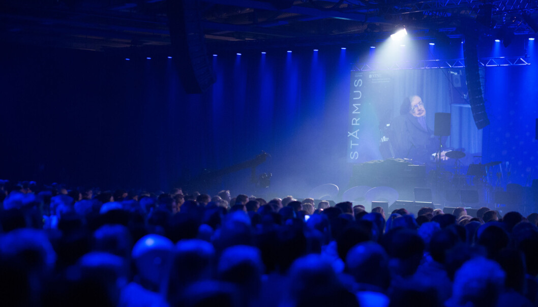 Hvem sitter i publikum på Starmus? Vi har snakket med et lite utvalg. (Foto: Kai T. Dragland / NTNU) Hvem sitter i publikum på Starmus? Vi har snakket med et lite utvalg. (Foto: Kai T. Dragland / NTNU)