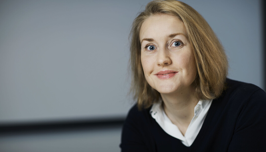 Marie Rognes forsker på væsken i hjernen vår. (Foto: Bård Gudim) Marie Rognes forsker på væsken i hjernen vår. (Foto: Bård Gudim)