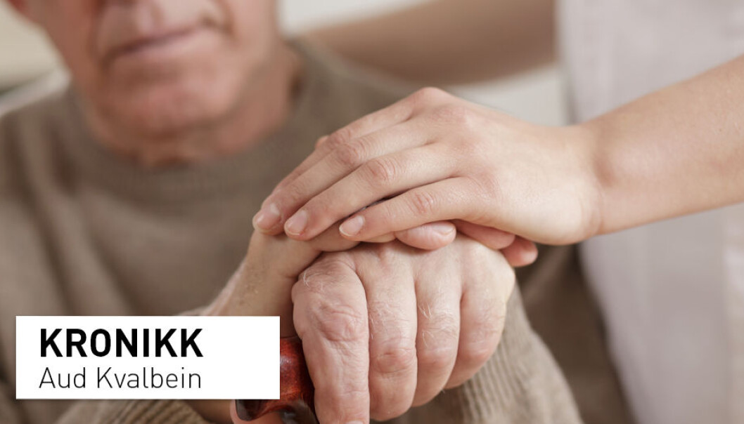 – Forsk først og fremst på de sykehjemmene som vi har for demensrammede i dag, og på de låste avdelingene der svært syke demensrammede mister sin frihet og sin hverdag. Jeg vil også si, sin verdighet, skriver Aud Kvalbein. (Foto: Shutterstock / NTB scanpix) – Forsk først og fremst på de sykehjemmene som vi har for demensrammede i dag, og på de låste avdelingene der svært syke demensrammede mister sin frihet og sin hverdag. Jeg vil også si, sin verdighet, skriver Aud Kvalbein. (Foto: Shutterstock / NTB scanpix)