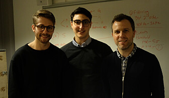 Haakon Haraldsen Roen, Vako Varankian og Stefano Nichele ønsker at barn skal omgås mer med roboter. (Foto: Karoline Spanthus Bjørnfeldt) Haakon Haraldsen Roen, Vako Varankian og Stefano Nichele ønsker at barn skal omgås mer med roboter. (Foto: Karoline Spanthus Bjørnfeldt)