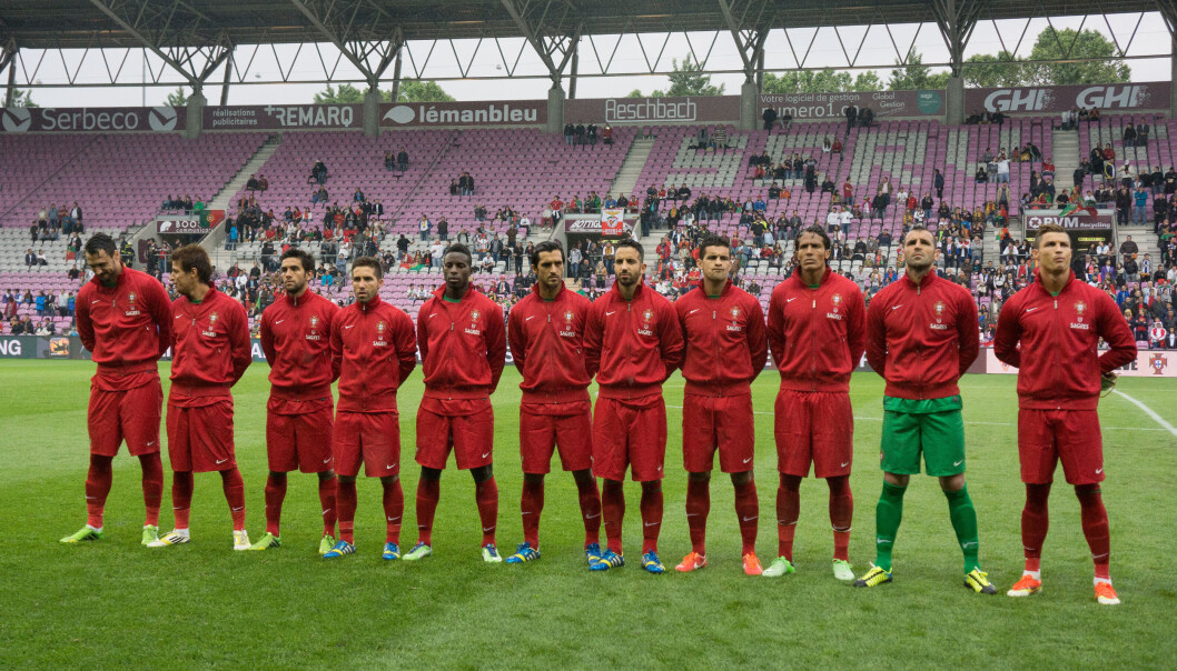 Portugal har vel 10 millioner innbyggere, noe som er ganske lite i forhold til for eksempel Spania (46 millioner), Italia (60 millioner) eller Tyskland (81 millioner). Så hvorfor er portugiserne så gode i fotball? (Foto: Wikimediacommons/CC BY-SA 3.0) Portugal har vel 10 millioner innbyggere, noe som er ganske lite i forhold til for eksempel Spania (46 millioner), Italia (60 millioner) eller Tyskland (81 millioner). Så hvorfor er portugiserne så gode i fotball? (Foto: Wikimediacommons/CC BY-SA 3.0)