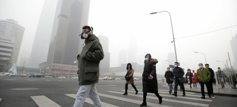 Forskere har undersøkt media 100 år tilbake i tid og viste at bruken av begrepet «smog» eksploderte først i 2012 og 2013. Bildet er fra Beijings gater i desember i fjor.  (Foto: REUTERS/Jason Lee / NTB Scanpix)