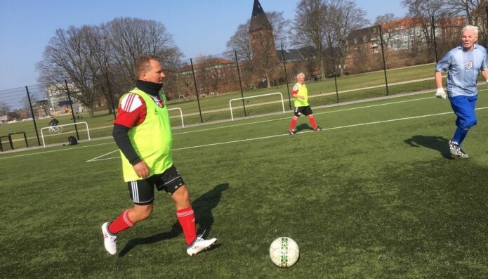 FC Prostata-trening på Østerbro i København. (Foto: DBU) FC Prostata-trening på Østerbro i København. (Foto: DBU)