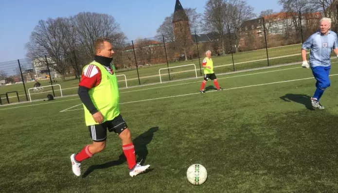 FC Prostata-trening på Østerbro i København. (Foto: DBU)
