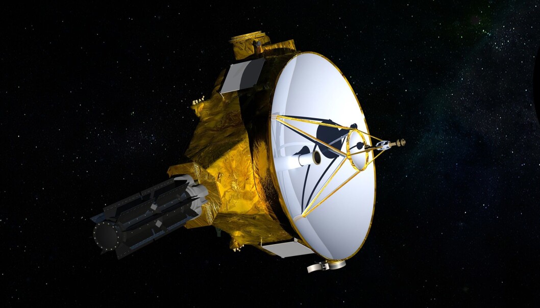 Illustrasjon av romsonden New Horizons. (Foto: NASA / AP / NTB scanpix) Illustrasjon av romsonden New Horizons. (Foto: NASA / AP / NTB scanpix)