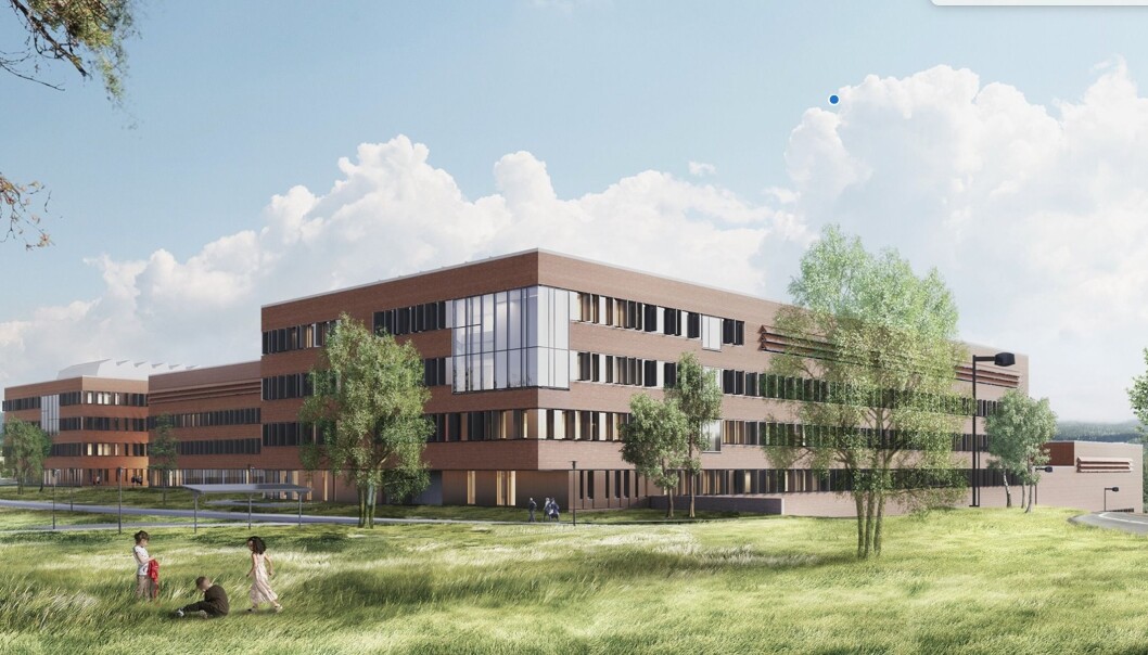 I 2020 flytter Veterinærinstituttet og Veterinærhøgskolen fra Oslo til Ås i Akershus. Allerede i 2014 ble institusjonene slått sammen med NMBU. I prosessen har det blitt lagt vekt på at fagmiljøene vil bli styrket. Men blir det mer og bedre forskning av sammenslåingen? (Illustrasjon: Statsbygg) I 2020 flytter Veterinærinstituttet og Veterinærhøgskolen fra Oslo til Ås i Akershus. Allerede i 2014 ble institusjonene slått sammen med NMBU. I prosessen har det blitt lagt vekt på at fagmiljøene vil bli styrket. Men blir det mer og bedre forskning av sammenslåingen? (Illustrasjon: Statsbygg)