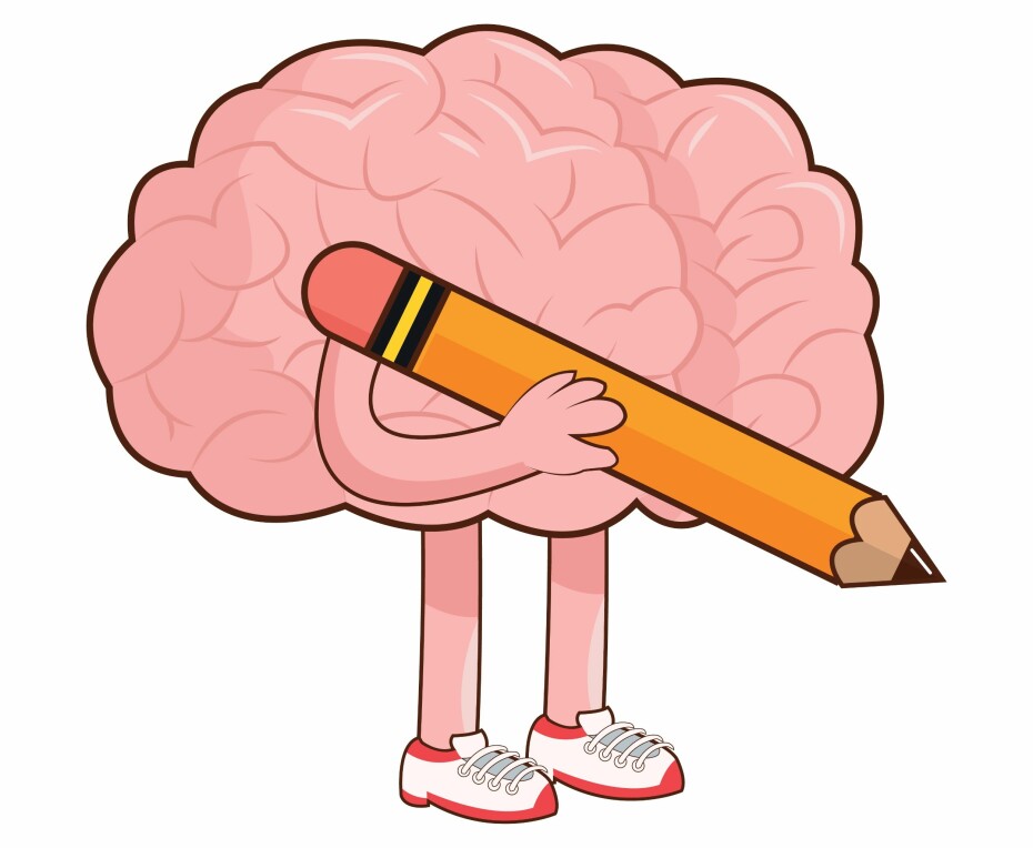 Forskere tror det er lettere for hjernen å huske det du tegner enn det du skriver. (Illustrasjon: Colourbox)